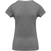 Dames-t-shirt BIO-katoen ronde hals Grey Heather XS