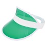 Zonneklep PVC - Wit/Groen