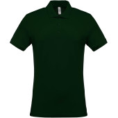 Men's short-sleeved piqué polo shirt Forest Green M