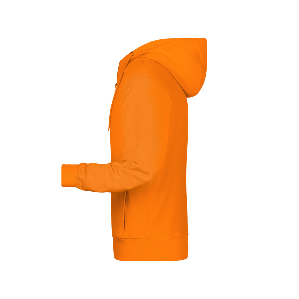 8026 Men's Zip Hoody oranje S