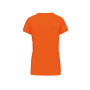 Dames T-shirt V-hals Korte Mouwen Orange XL