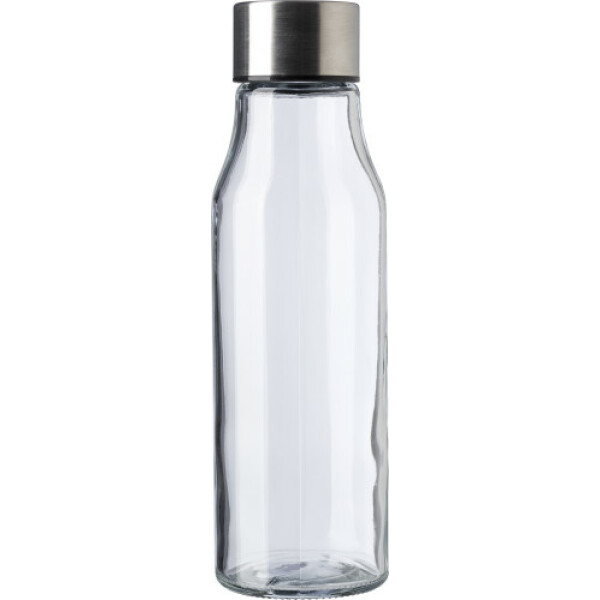 Trinkflasche aus Glas und rostfreiem Stahl (500 ml) Andrei Neutral