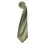 'Colours' Satin Tie Green Olive One Size