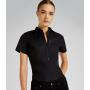 Ladies Short Sleeve Tailored Poplin Shirt, Graphite Grey, 18, Kustom Kit