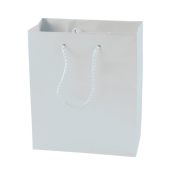 Matte papieren tas zwart en wit 220x290x100 mm