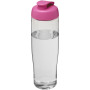 H2O Active® Tempo 700 ml sportfles met flipcapdeksel - Transparant/Roze