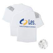 T-shirt mintdispenser wit met ca. 8 gr. mintjes en ingredienten label TAMPONDRUK T-shirt mintdispenser wit met ca. 8 gr. mintjes en ingredienten label TAMPONDRUK