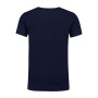 L&S T-shirt V-neck cot/elast SS for him dark navy 4XL