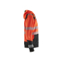 Hooded sweatshirt met rits High Vis
