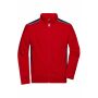 Men's Workwear Sweat Jacket - COLOR - - red/navy - 6XL