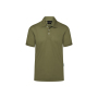 PM 6 Men's Workwear Polo Shirt Modern-Flair, from Sustainable Material , 51% GRS Certified Recycled Polyester / 47% Conventional Cotton / 2% Conventional Elastane - moss green - 2XL