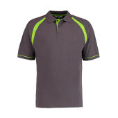 Classic Fit Oak Hill Polo - Charcoal/Lime
