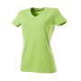 T-shirt V Hals Fitted Dames 101008 Lime XXL