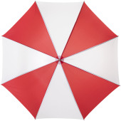 Karl 30" golfparaplu met houten handvat - Rood/Wit