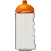 H2O Active® Bop 500 ml bidon met koepeldeksel - Transparant/Oranje
