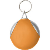 Vinyl sleutelhanger met vezeldoekje Marianna blauw