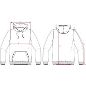 Sweater Premium Capuchon 304001 Black 5XL