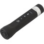ABS LED flashlight and speaker black