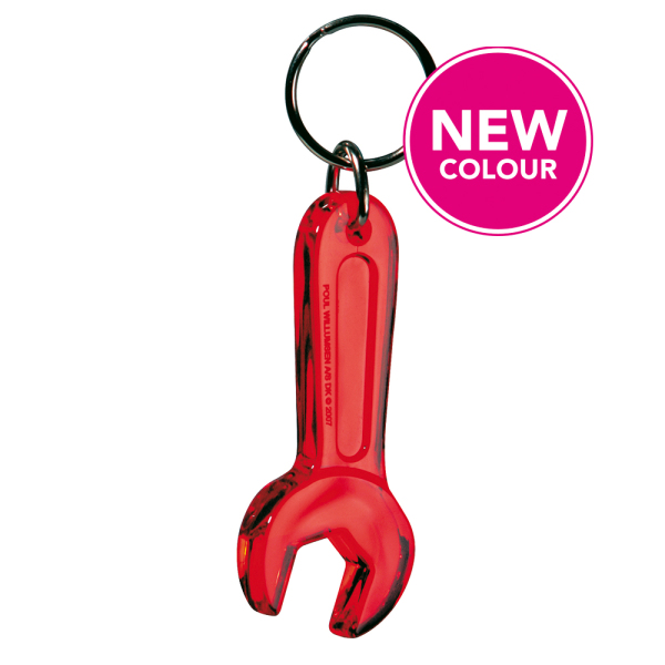 Sleutelhanger moersleutel steeksleutel bahco transparant rood Sleutelhanger moersleutel steeksleutel bahco transparant rood