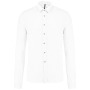 Piqué overhemd lange mouwen White S