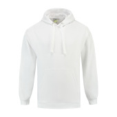 L&S Sweater Hooded white L