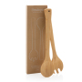 Ukiyo bamboo salad cutlery 2 pcs set, brown