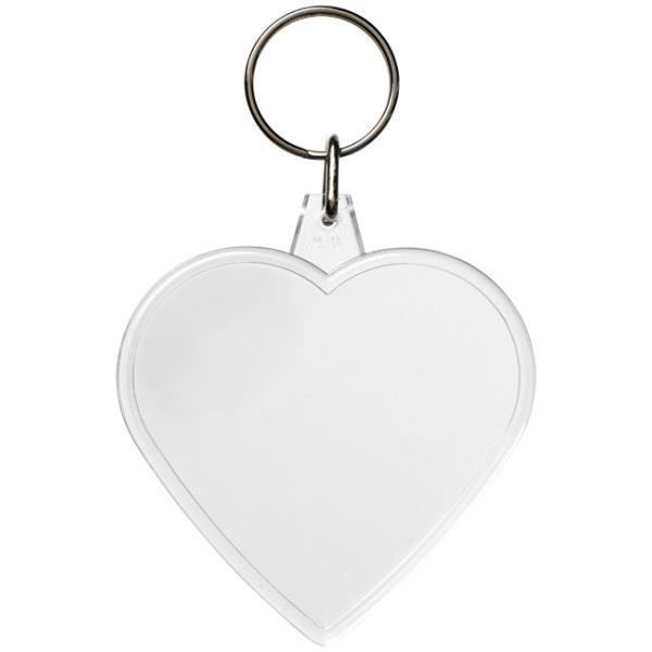 Combo hartvormige sleutelhanger - Transparant