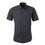Men's Shirt Shortsleeve Poplin - carbon - M