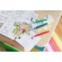 4 verschillende zelf in te kleuren puzzels PAINT YOUR PICTURE - diverse kleuren