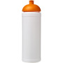 Baseline® Plus grip 750 ml bidon met koepeldeksel - Wit/Oranje