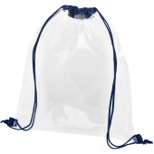 Lancaster transparante premium rugzak 5L - Navy/Transparant