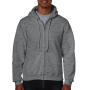 Heavy Blend Adult Full Zip Hooded Sweat - Graphite Heather - S