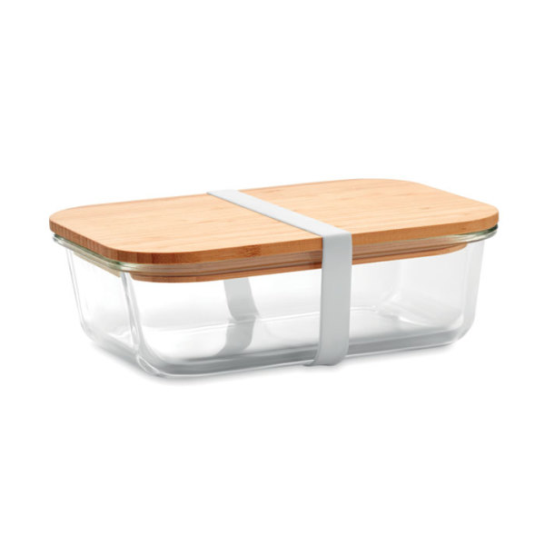 TUNDRA LUNCHBOX - Glazen lunchbox bamboe deksel