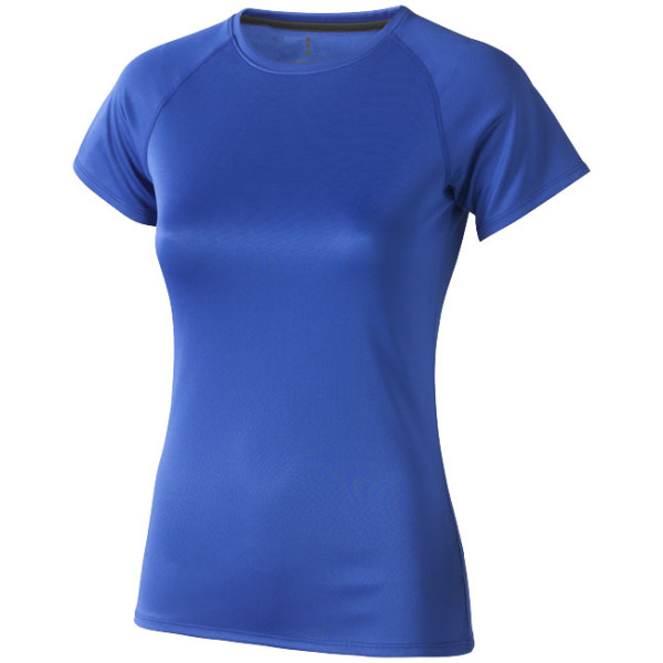 Niagara cool fit dames t-shirt met korte mouwen - Blauw - XS