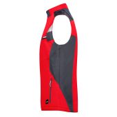 JN825 Craftsmen Softshell Vest - STRONG - rood/zwart M