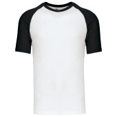 Baseball - Tweekleurig t-shirt White / Black M