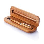 Bamboe balpen in box Bamboe balpen in box