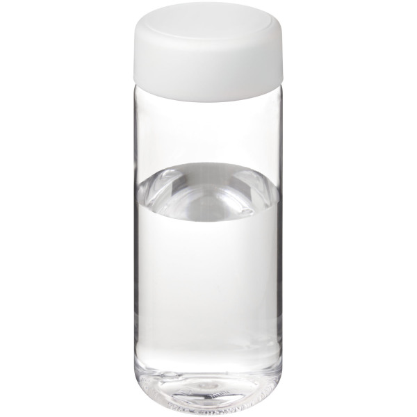 H2O Active® Octave Tritan™ 600 ml screw cap water bottle - Transparent clear/White