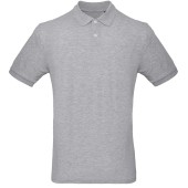 Men's organic polo shirt Heather Grey 3XL