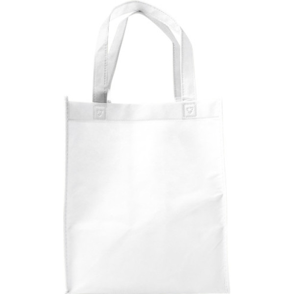 Nonwoven (80 gr/m²) shopping bag. Kira white