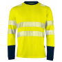 6014 L.S. T-shirt Yellow/navy XS