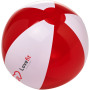 Bondi stevige en transparante strandbal - Rood/Wit