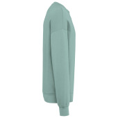 Ecologische oversized uniseks sweater met ronde hals Sage S