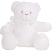 Knuffel print me White teddy One Size