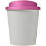 Americano® Espresso Eco 250 ml recycled tumbler with spill-proof lid - White/Magenta
