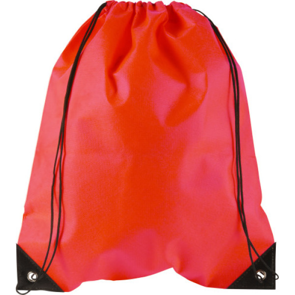 Nonwoven (80 gr/m²) drawstring backpack Nathalie red