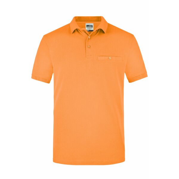Men´s Workwear Polo Pocket - orange - 6XL
