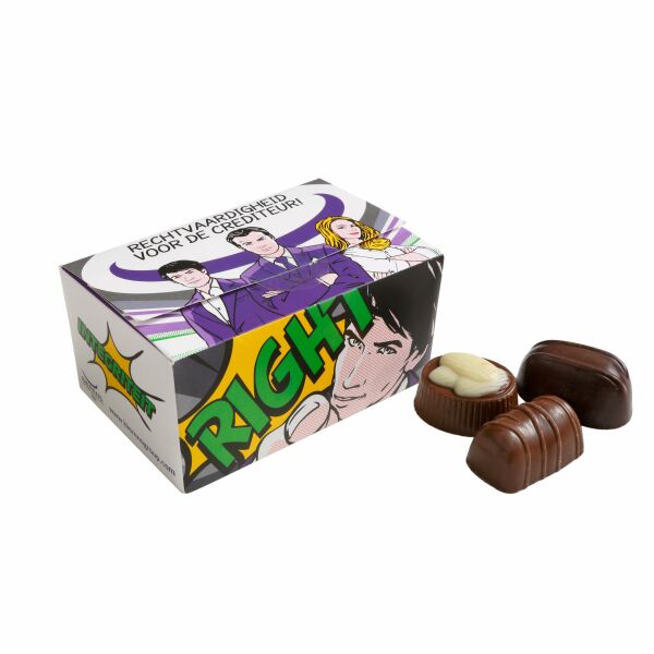 Box with Belgian chocolates