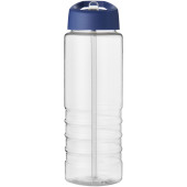 H2O Active® Treble 750 ml sportfles met tuitdeksel - Transparant/Blauw