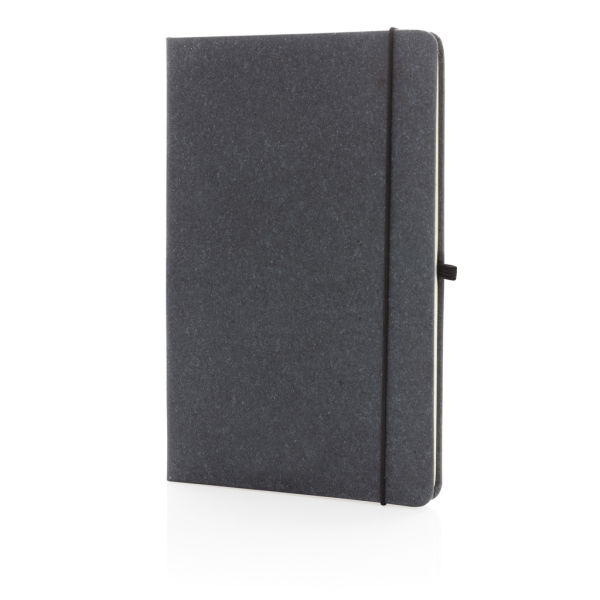 A5 hardcover notesbog i genbrugs læder